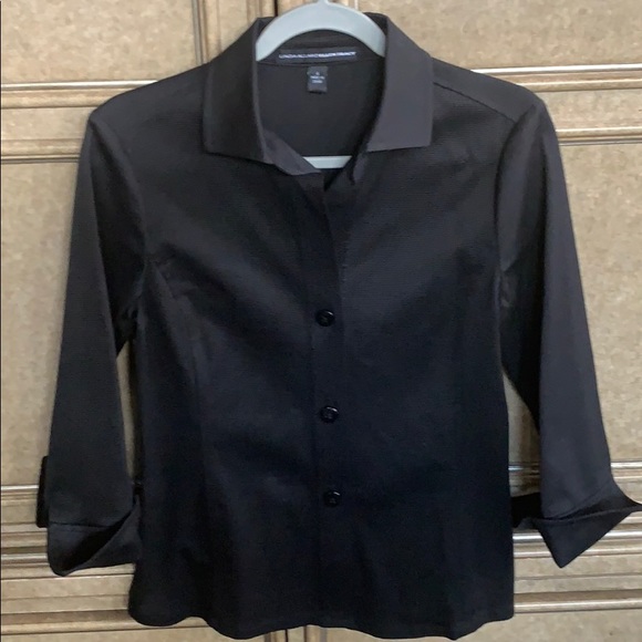 LINDA ALLARD ELLEN TRACY CASUAL BLACK SUIT - Picture 8 of 15